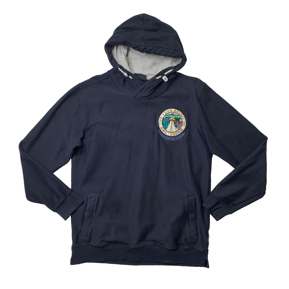 Scotch & Soda Hoodie Mens L Large Twisted Hood Cotton Free Spirit of Amsterdam
